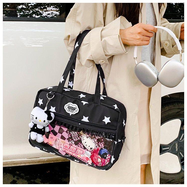 New Japanese Girl Cute Sweet Kawaii Ita Bag Daily Commuting Casual One-shoulder Crossbody Bag Comic Exhibition Hand Tote Bag