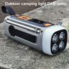 Portable DAB FM Radio Solar Hand Crank Radio with Flashlight BT Speaker Rechargeable Emergency Weather Radio for Outdoor Camping