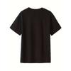 European sizes Africa Map Print Black and White T-Shirt for Boys, Fashion Summer Short Sleeve Kids T-Shirt, Cute Printed Boys' Casual Top