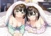 Being sandwiched between twins is guaranteed to send you to heaven! "Twin Sandwich" Original by Kantoku Full Color Illustration Beautiful Girl Loli Sc