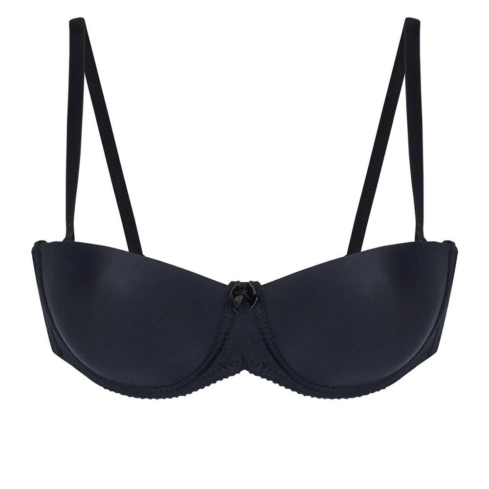 

Белый закрытый бюстгальтер без бретелек NBB