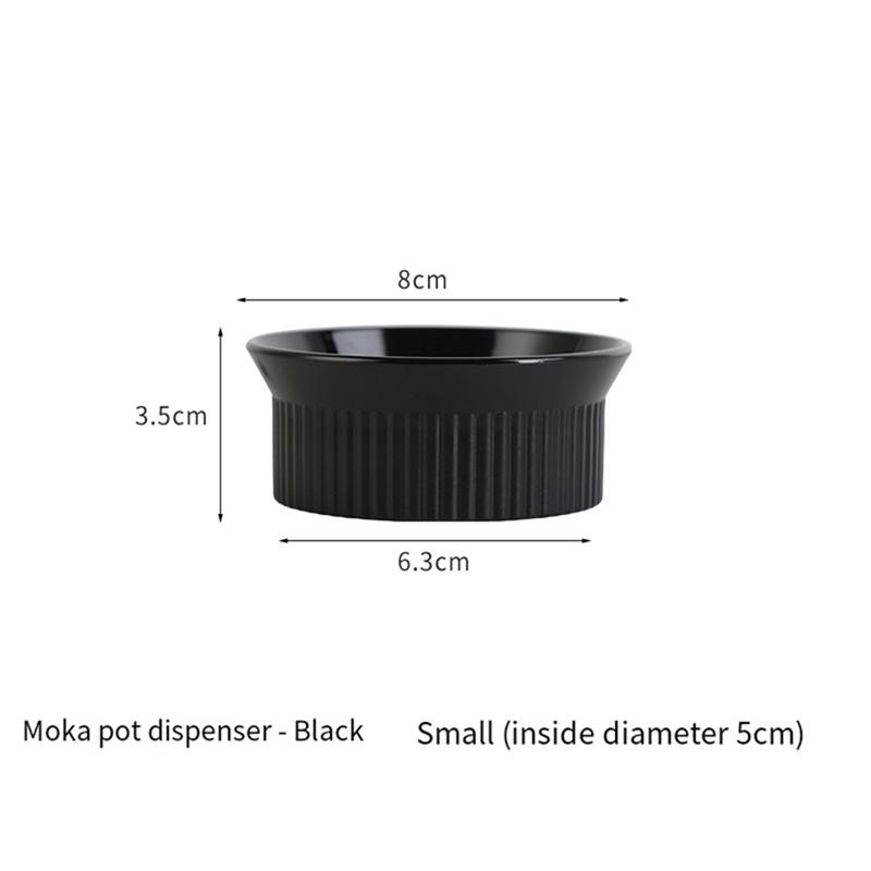 B97A-Coffee Tamper Rotary Powder Dosing Ring Coffee Distributor Leveler For 150Ml Black