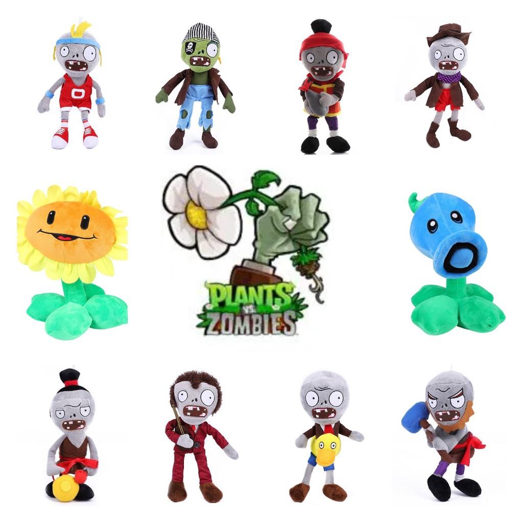Plants Vs. Zombies New Plush Toy Cartoon Zombie And Plant Game Character Characters)