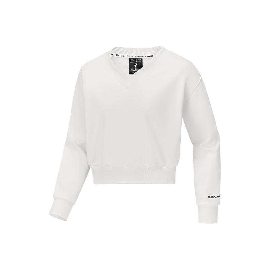 Skechers Comfort Sports Series Simple Comfortable Versatile Hoodie Women tops P125W049-02NM XL