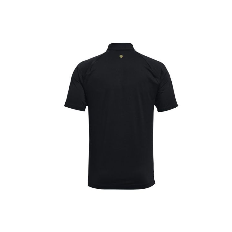 Under Armour Rush Series Performance Slim-Fit Short Sleeve Polo Men Tops Black 1366253-001