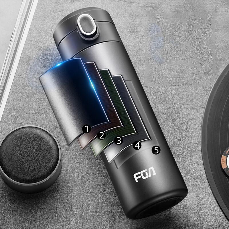 Fuguang FGA 316 Stainless Steel Dual-Lid Thermos Mug