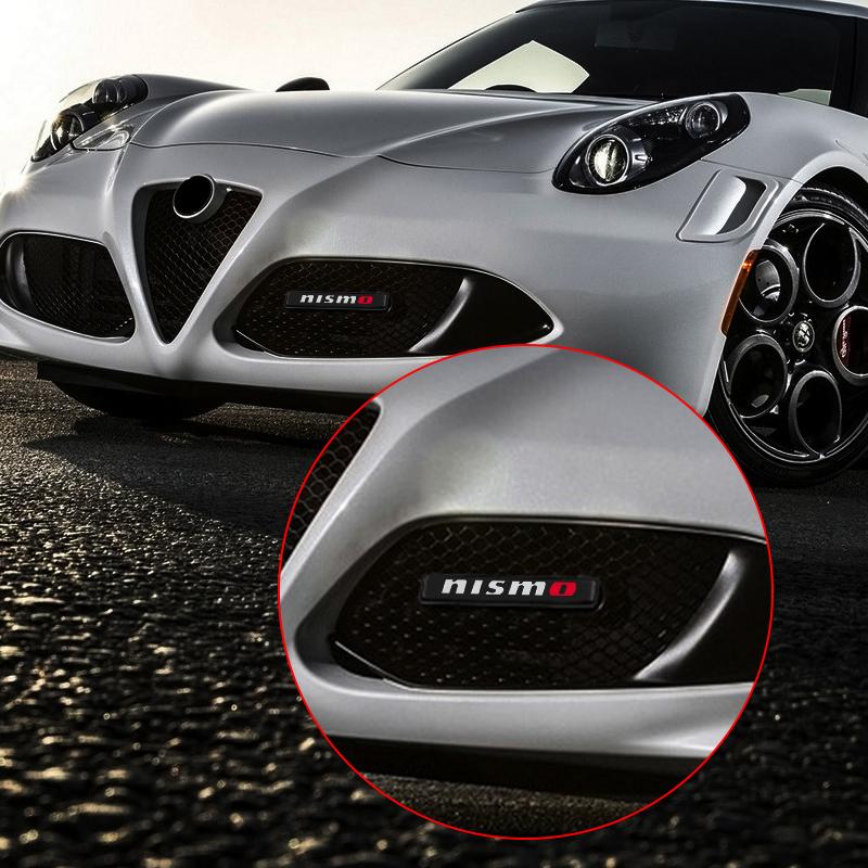 1 Stück Auto LED Kühlergrill vorne AMG Emblem Plakette Dekoratives Licht Styling Für Nissan Nismo Qashqai X J10 J11 Trail Tiida Juke Teana Pulsar Altima