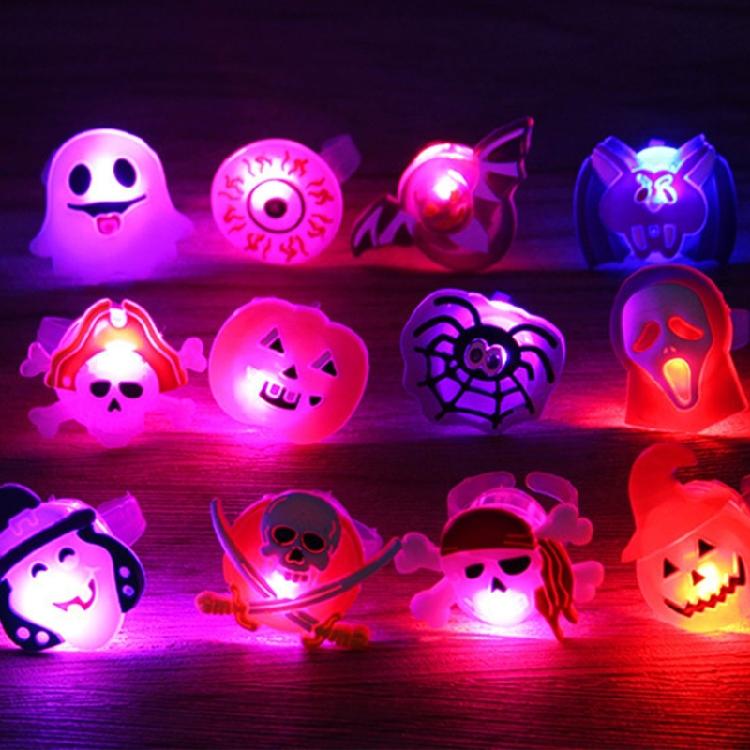 Dekorace na párty Připravené Svítící Halloweenské Prsteny Vytvářejte Elegantní Designy s Jasnými Dlouhotrvajícími Barvami Denní Ležérní Nošení