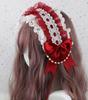 Japanese Sweet Lovely Hair Band Lolita Maid Hairband Lace Ribbon Bowknot Headband Cosplay Headdress Cute Accessories