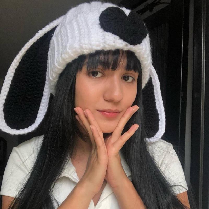 Winter New Thickened Warm Travel Wool Headgear Sweet Cool Wind Big