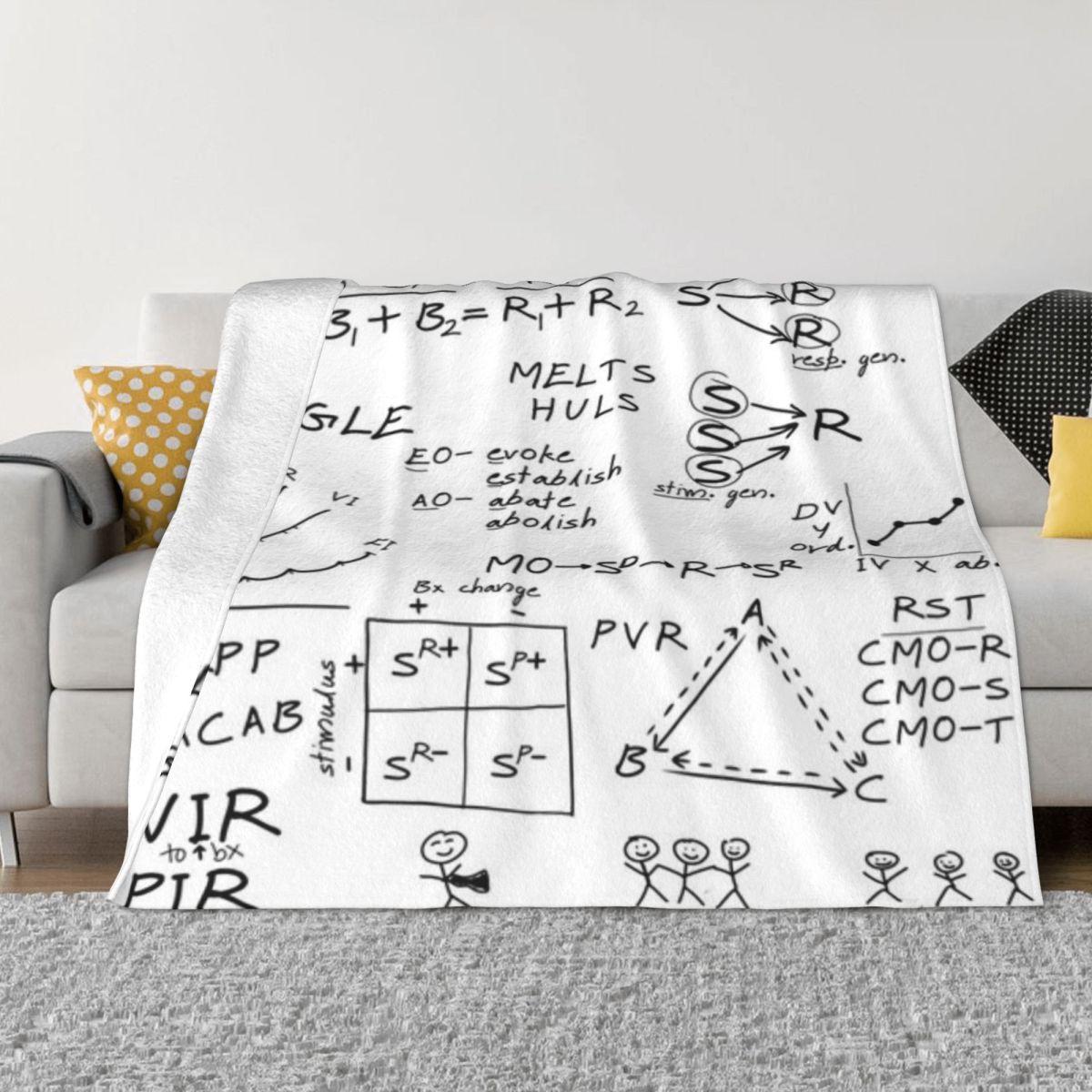 ABA Whiteboard Notes Custom Home Decor An Ultra-Soft Micro Fleece Blanket 50x60in