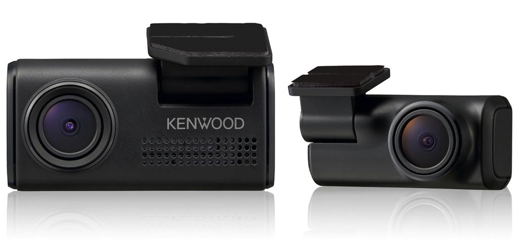 Kenwood Front and Rear Recording Dashcam with Product Smart Compact Design Model DRV-E40W WDR, 3-Year Warranty,