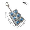 Fidget Toys  Keyboard Keychain Crystal Clicker Sensory Toy for Stress Relief Keyboard Keychain Fidget Gadget for Adults Kids