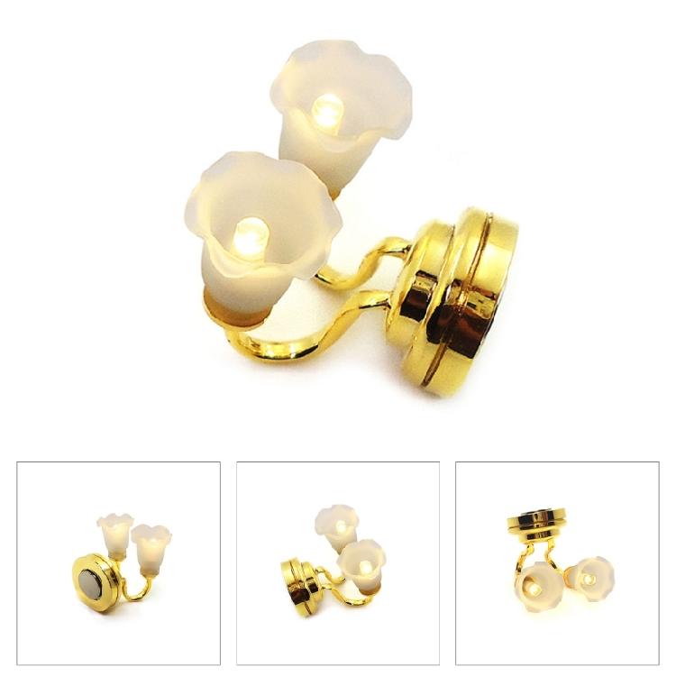 1/12 Scale Dollhouse Mini Wall Lamp Model Micro Scene Room Wall Lamp Ornament