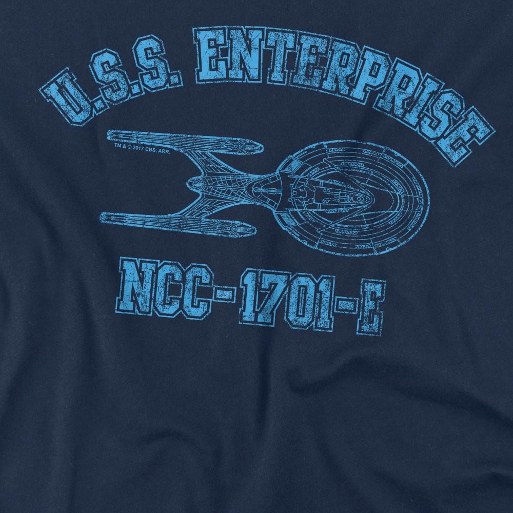 STAR TREK Mens Enterprise E Athletic T-Shirt