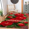 Rose Customized Name Floor Rug Office Rug Design for Dormitory Study Room Foyer Playrooms Anti-slip Rug Anime Office Decor