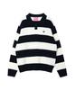 COMONINOZ Stripe Collar Knit [3 Color]