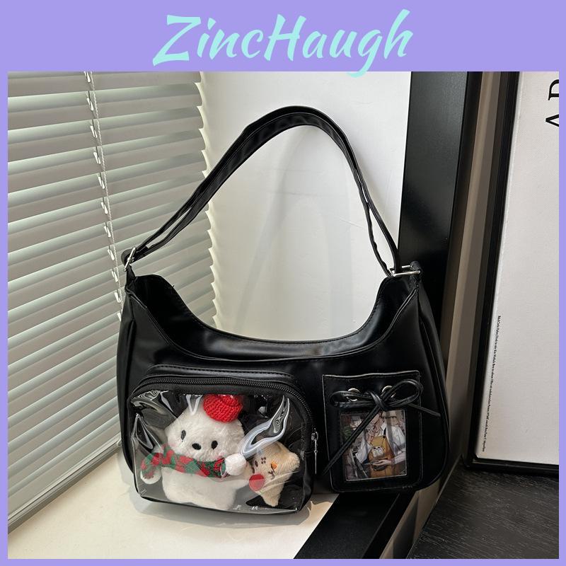 Girls Two Dimensional Transparent Tote Bag With Large Capacity For Daily Commuting