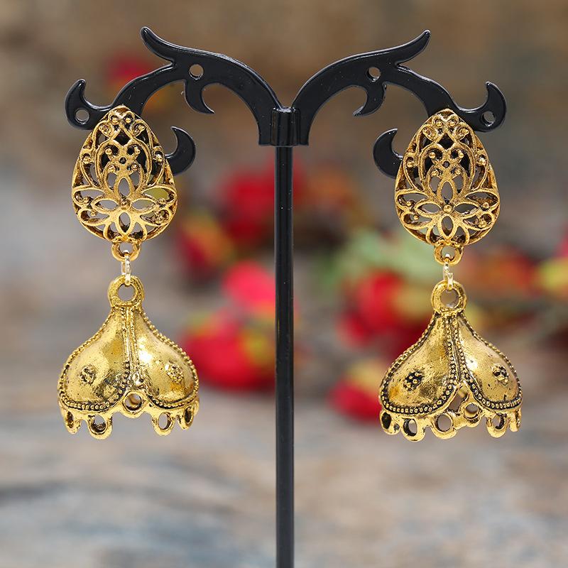 Vintage Indische Thailändische Vogel Laterne Quasten Ohrringe Temperamentvolle Weibliche Persönlichkeit Vielseitige Ohrringe Feiertags Ohrschmuck
