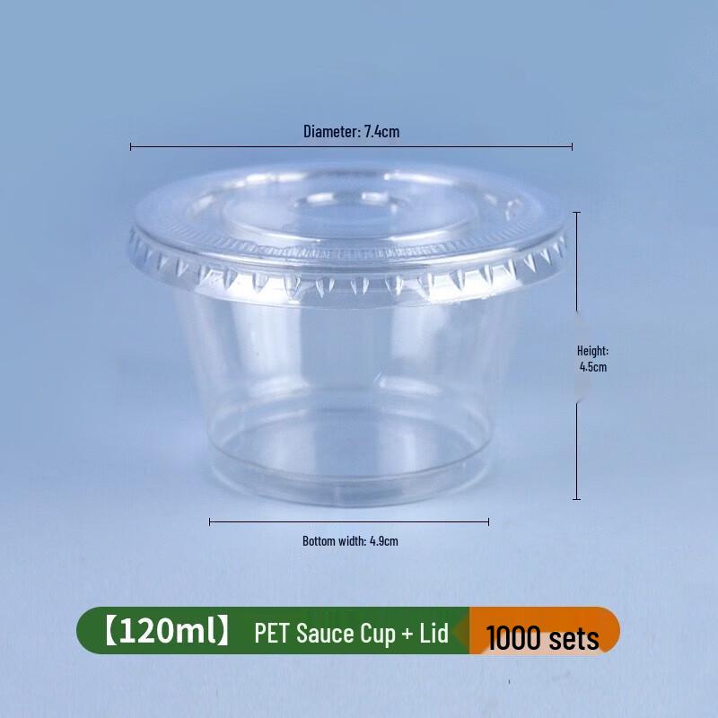 Chulv Disposable Sauce Cups with Lids