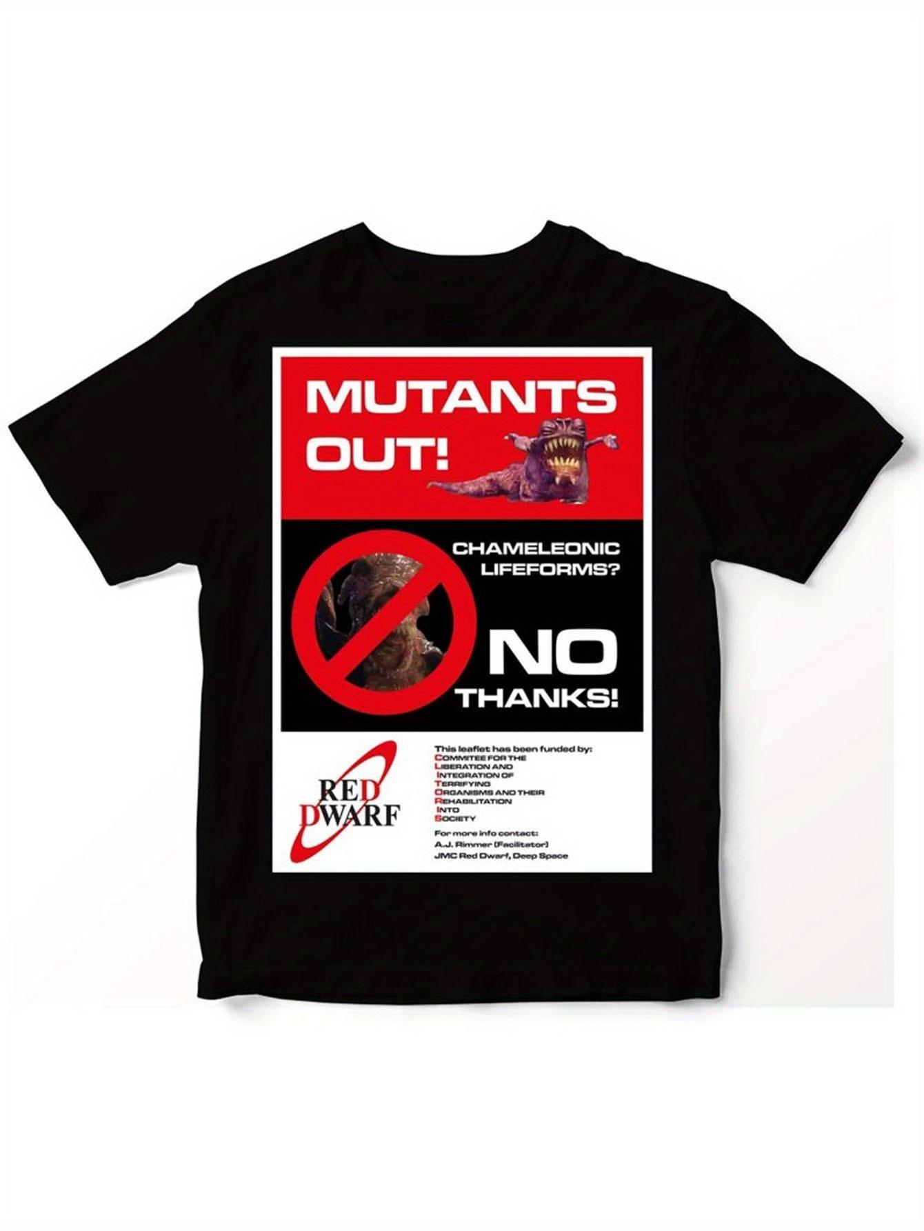 Red Dwarf Shapeshifter T-Shirt - Collectible TV Series Merchandise with Smeghead & Iconic Shapes XXL