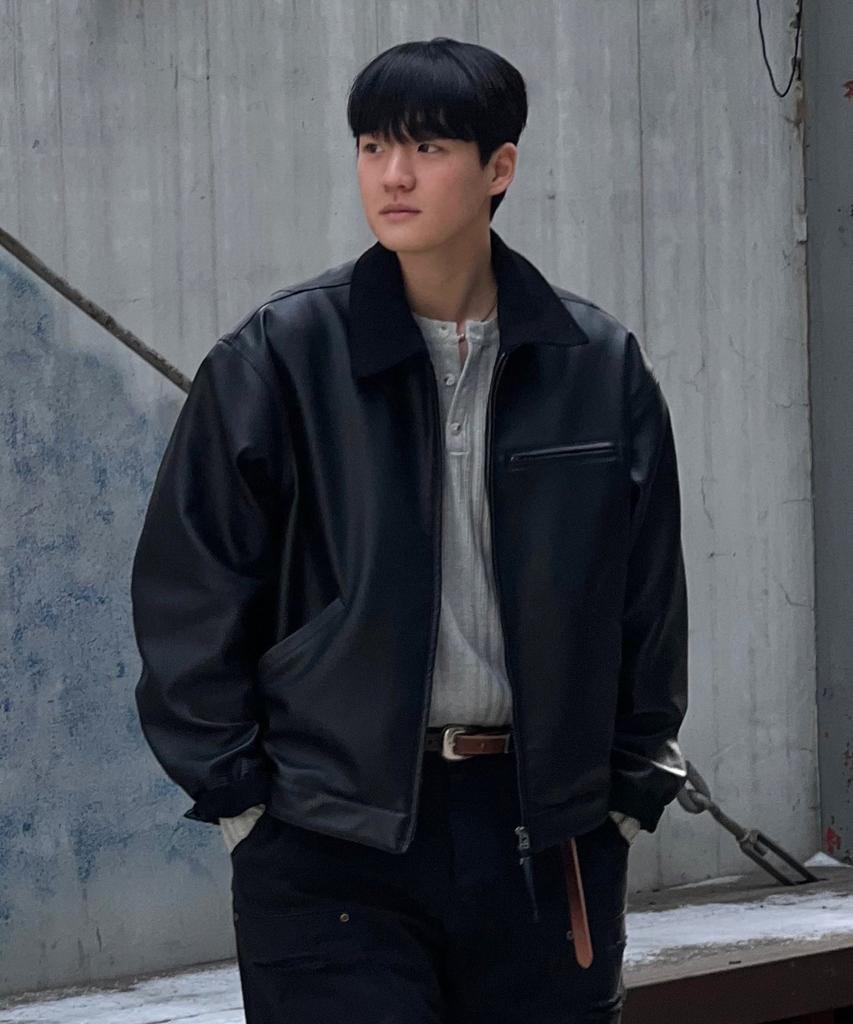 Kiimuir Vegan Leather Work Jacket_Black