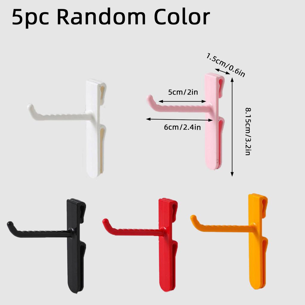 5pcs Multi-Purpose Metal Mesh Panel Hook Supermarket Store Product Display Rack Jewelry Toy Key Storage Hanger Home Organization