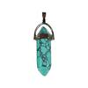 Hexagonal Stone Double-Point Pendant Sweater Chain