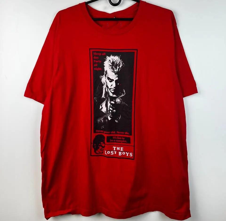 The Lost Boys Sleep All Day Party All Night Shirt Red Unisex S-5XL 1H0122 Unisex T-Shirt XXXL