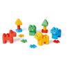 PolyM 760007 Washable Building Blocks Town 50 Pieces Set,