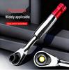 1/4" 72-Tooth Mini Ratchet Wrench, Bi-directional Quick Release Hex Socket for Fast Repairs