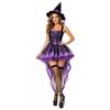 Purple Witch Costume Halloween Cosplay Outfit Vampire Role Play Clothing Party