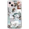 Turtle Aesthetic Collage Case Compatible with iPhone 14 Plus, Pastel Summer Vibe Beach Ocean Case for iPhone 14 Plus for Teens Men and Women, Cool