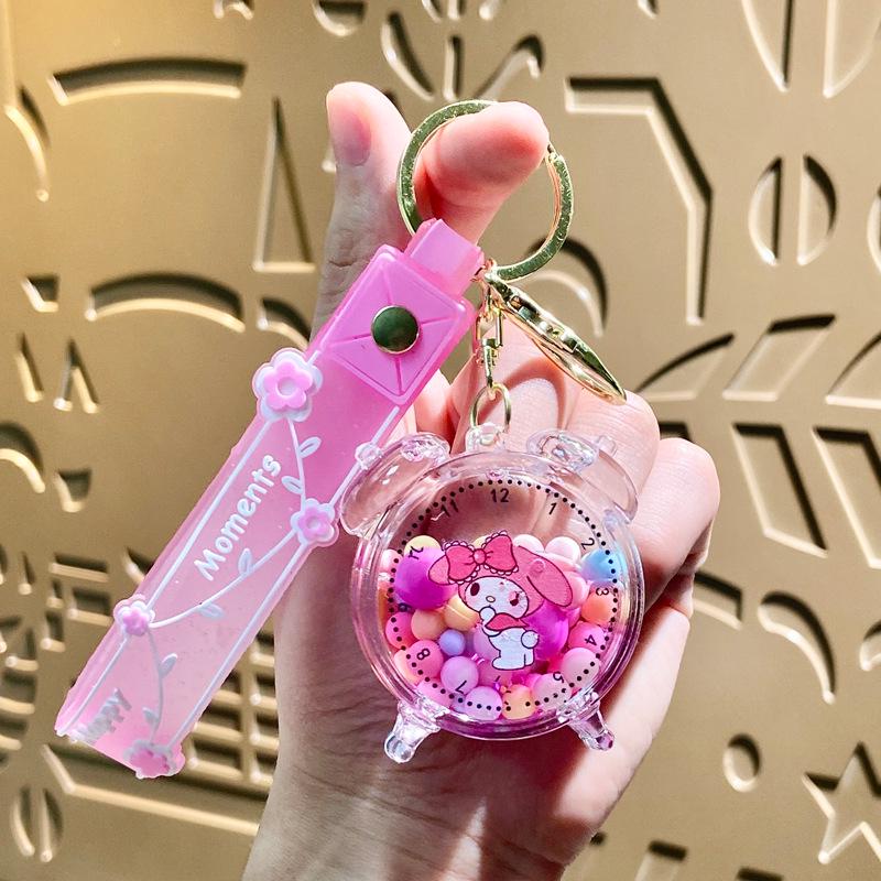 Acrylic Mahjong Sand Keychain - Elegant Car & Bag Pendant Gift