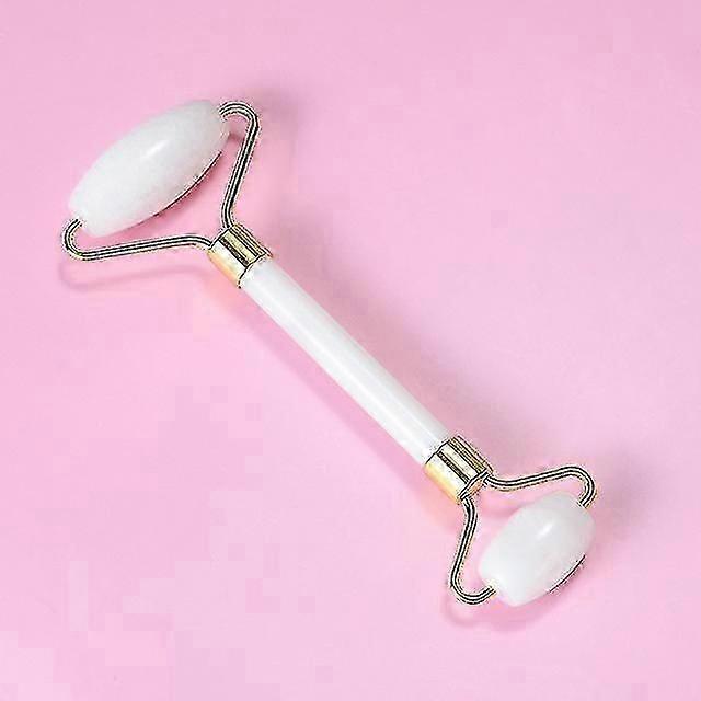 Natural White Jade Crystal Roller Stone Massage Body Eye Anti-wrinkle Ascending Facial Skin Reduce Cellulite Health Care Tool
