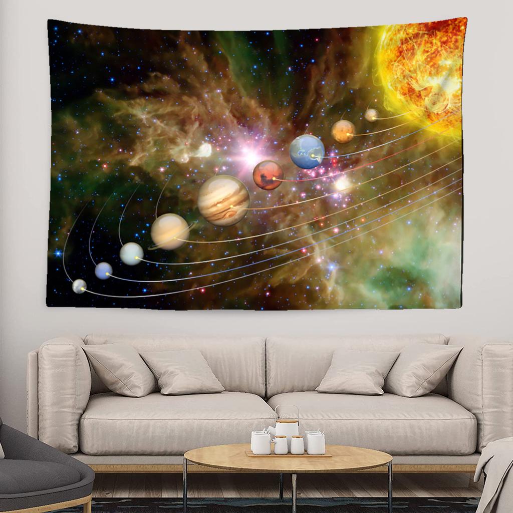 Starry Sky Galaxy Tapestry Fantasy Cloud Cover Wall Hanging Bohemian Hippie Witchcraft Art Dormitory Decoration