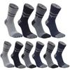 [Arnold Palmer] 10 Pairs Anti-Twist Men's Ringle Toe Socks Mid-Length BA007