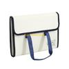 W89C Document Organizers Canvas Torage Bag with Labels File Folder Paper Storage Bag Organ Folder for Student Teacher