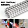 10-100pcs Aluminum Welding Rods Need Solder Powder Tools Universal Silver Welding Wire Repair Holes Low Temperature Easy Melt