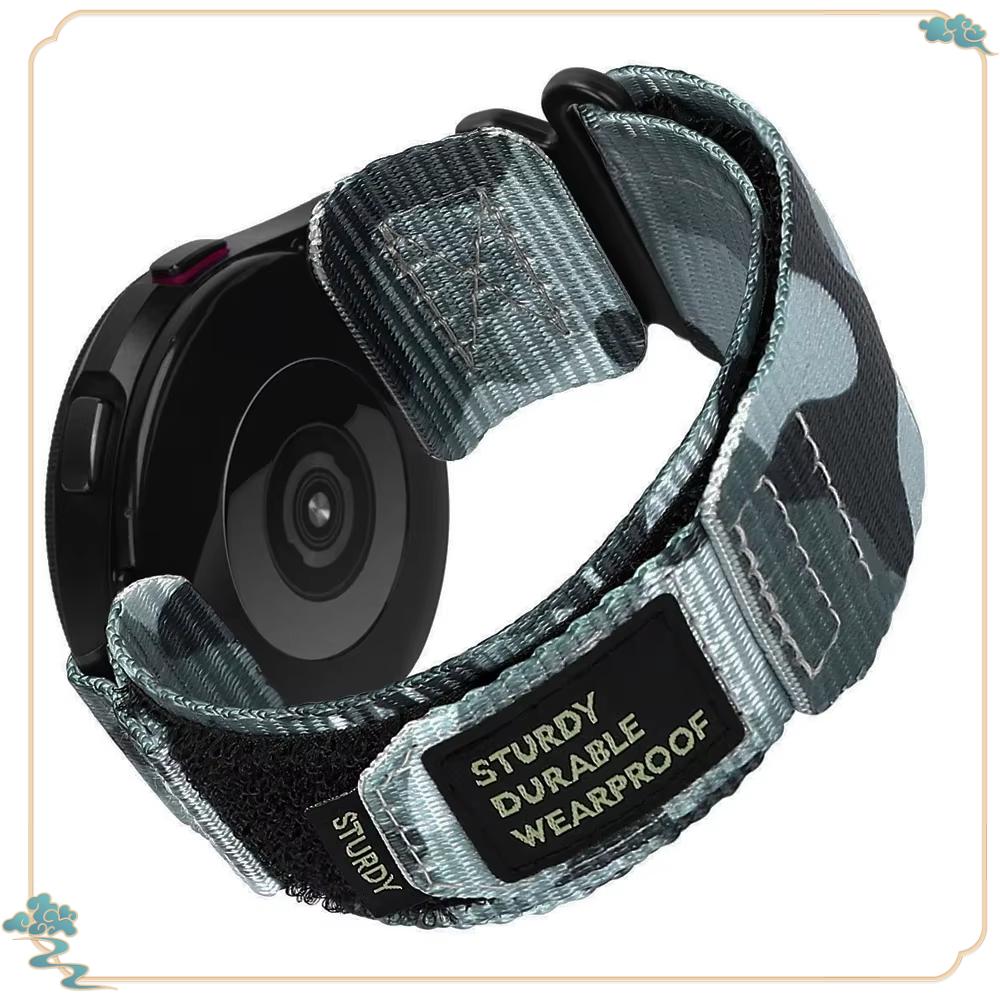 Cinturino in Nylon Mimetico da 22mm 20mm per Samsung Galaxy Watch 7 6 5 4 40/44mm 6 Classic 43 47mm Cinturino per Huawei Watch GT5 4Pro