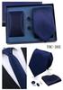 Men's Black Striped 3-Piece Gift Set: Hand-Tied 8cm Tie with Pocket Square & Cufflinks