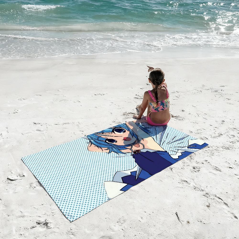 Singer G-goreshit Anime girl cute Towel Quick Drying Beach Towels Are Suitable For Swimming Pools Camping Yoga And The Gym