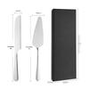 Stainless Steel Cake Knife & Spatula Set - Bread Knife & Pizza Cutter Baking Utensils
