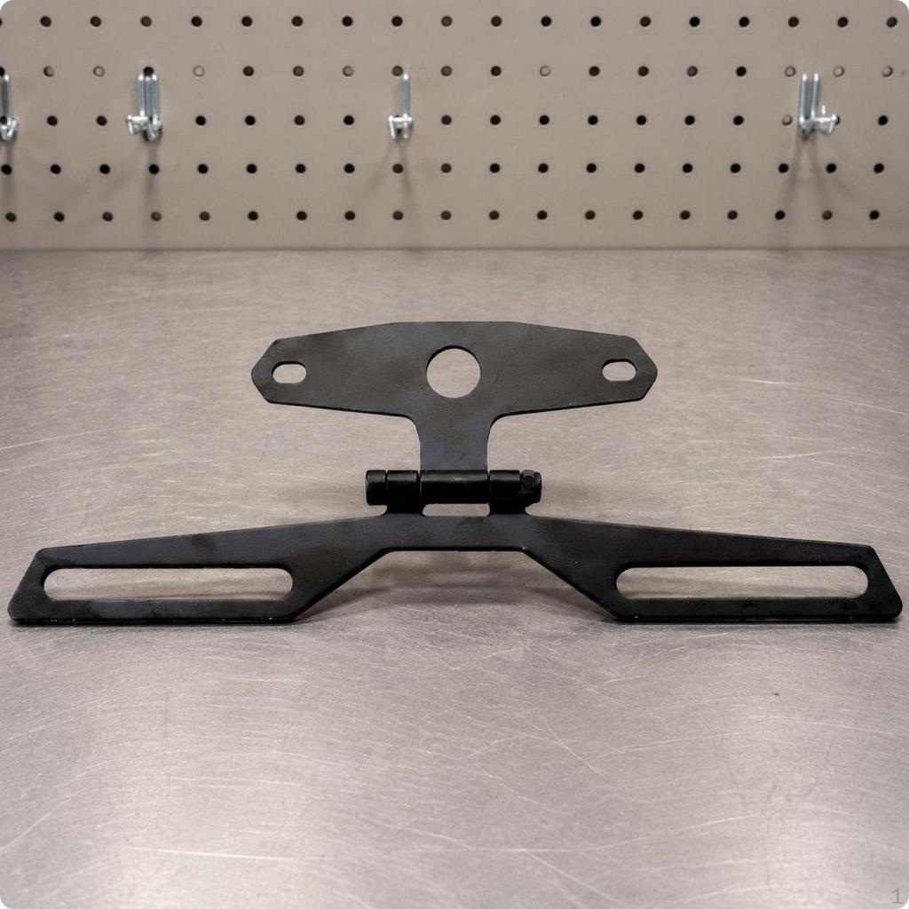 Triangle Plate Mount Metal Motorcycle Registration Bracket Motorbike Taillight Holder S
