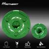 MotHeart Motorcycle Engine Bolt Covers for Ninja 400 2018-2024 CNC Machined T6 Aluminum 2pcs Ninja 400 Parts (Green)