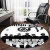 1pc Linkin Park3 Print Round Carpet Chair Round Carpet Suitable for Bedroom Living Room Home Decorative Carpet