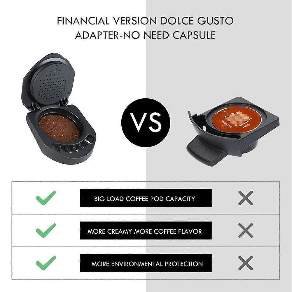 Reusable Capsule Adapters for Dolce Gusto for Romeo Coffee Capsules Converts