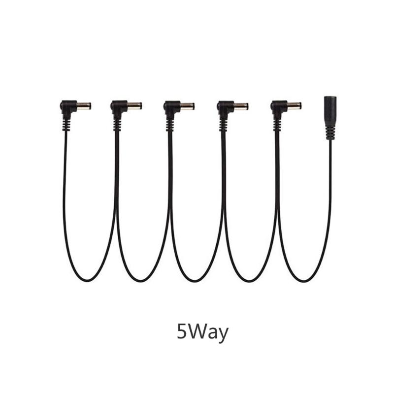 Guitar Pedal Board Daisy Chain Power Supply Cable, 3/4/5/6/8 Way Guitar Power Supply Cord Power Cable Chain for Guitar