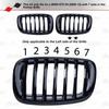 M-Color Front Grille Grill Cover Strips Clip Trim Fits BMW X5 E70 2008-2013 New