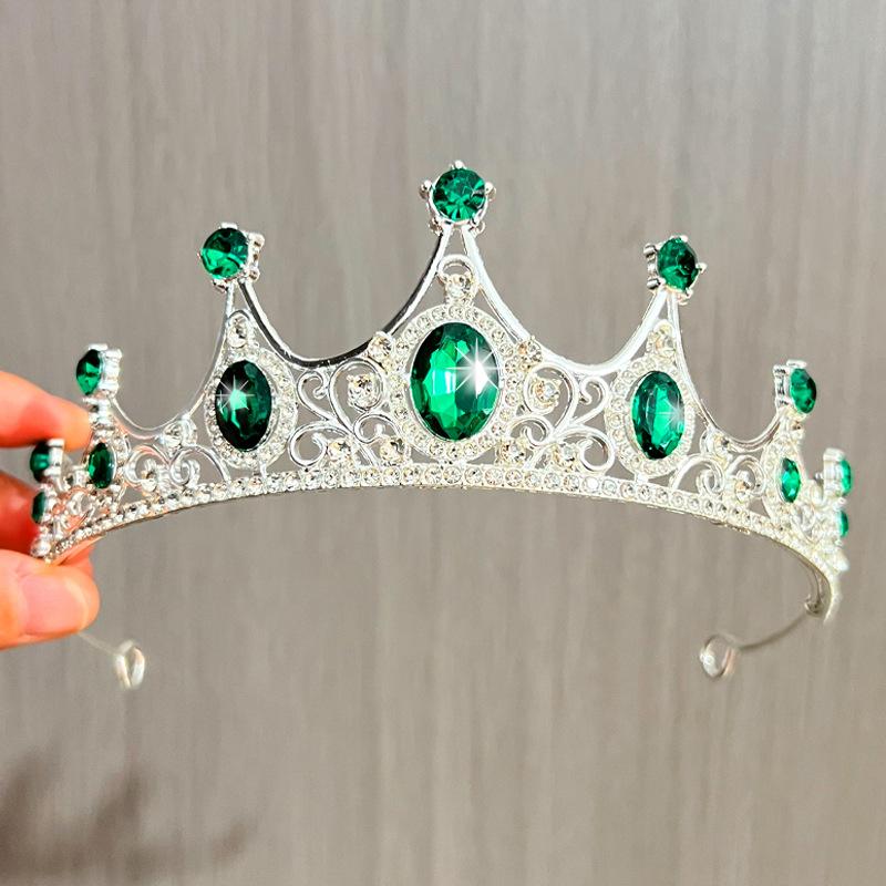 New Rhinestone Crown Bridal Wedding Headdress Lolita Female Princess Birthday Hair Accessories Alloy Full Diamond Crown